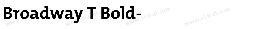 Broadway T Bold字体转换